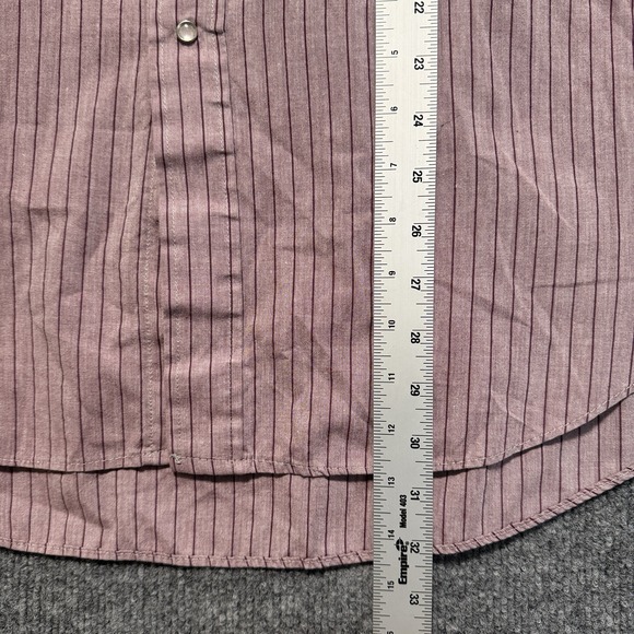 Vintage Ruddock Shirt Mens 2XL Burgundy Pearl Snap Classic Fit Long Sleeve Rodeo - Picture 7 of 8